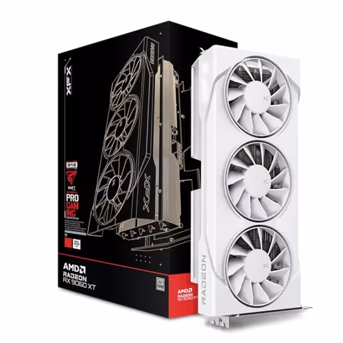 XFX Swift OC Radeon RX 9060 XT 16GB GDDR6 White Triple Fan