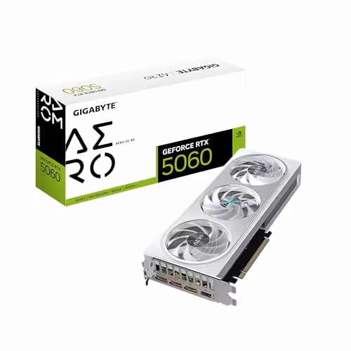 Gigabyte AERO OC GeForce RTX 5060 8GB GDDR7 Silver