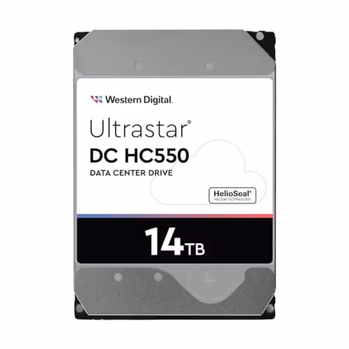 Western Digital Ultrastar DC HC550 14TB Internal HDD 7200RPM 3.5" SATA 6.0 Gb/s