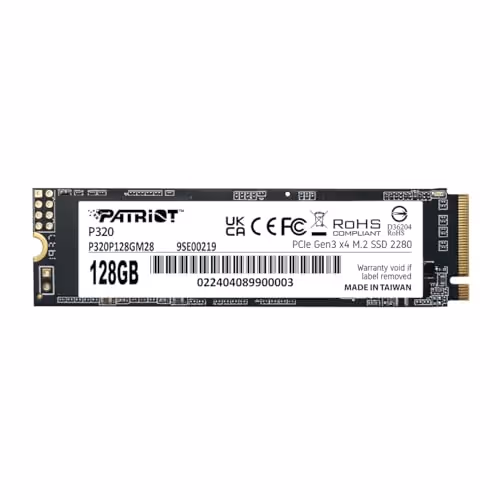 Patriot P320 128GB M.2-2280 SSD PCIe 3.0 x4 NVMe