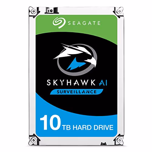 Seagate SkyHawk AI 10TB 3.5" HDD 7200RPM SATA 6.0 Gb/s