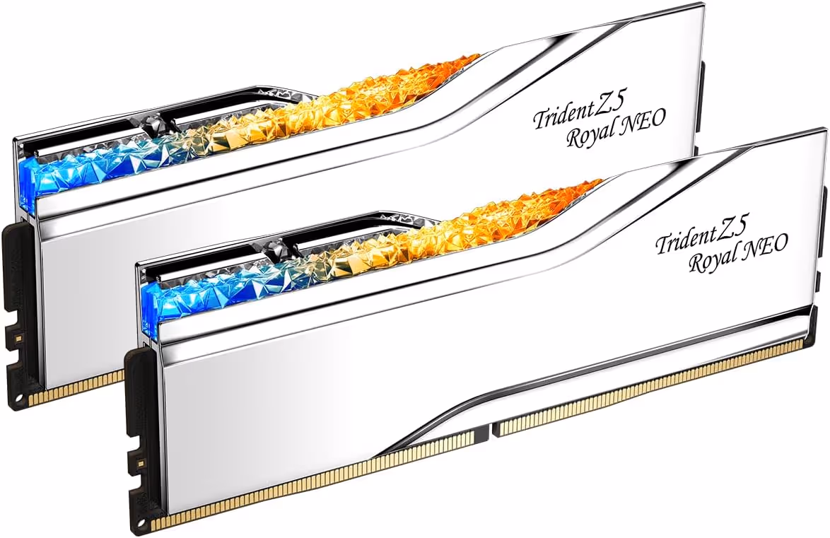 G.Skill Trident Z5 Royal Neo RGB Silver DDR5-6000 CL28 48GB (2x24GB)