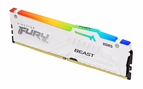 Kingston FURY Beast RGB 16GB (1x16GB) DDR5 5200 CL40 White