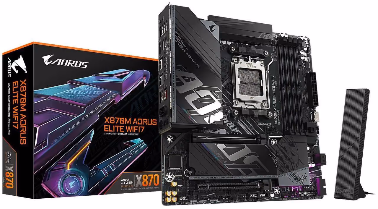 Gigabyte X870M AORUS ELITE WIFI7 DDR5 Micro ATX