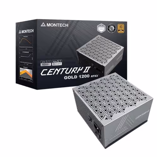 Montech CENTURY II 1200W Fully Modular 80+ Gold Certified