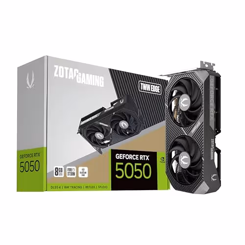 Zotac GAMING Twin Edge GeForce RTX 5050 8GB GDDR6 Black
