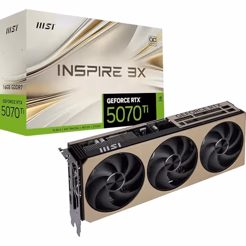 MSI GeForce RTX 5070 Ti 16G INSPIRE 3X OC GDDR7