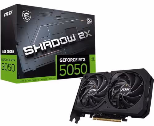 MSI GeForce RTX 5050 SHADOW 2X OC 8GB GDDR6