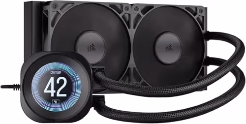 Corsair NAUTILUS 240 RS LCD Water 240mm 72.8 CFM Black