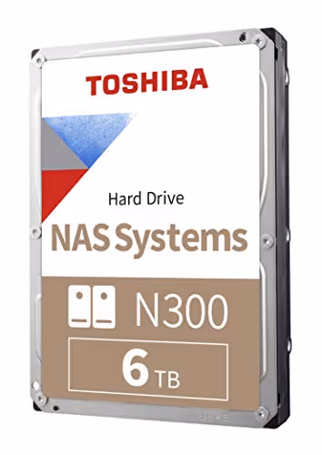Toshiba N300 NAS 6TB HDD 7200RPM SATA 6.0 Gb/s