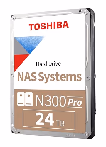 Toshiba N300 Pro 24TB HDD 7200RPM 3.5" SATA 6.0 Gb/s