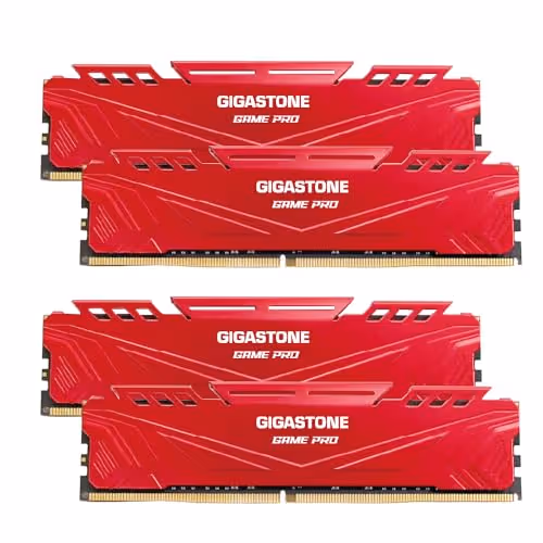 GIGASTONE Game PRO 64GB Kit (4x16GB) DDR4 3200MHz CL16 RED