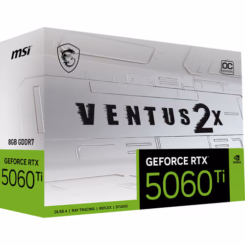 MSI GeForce RTX 5060 Ti 8G VENTUS 2X OC PLUS GDDR7