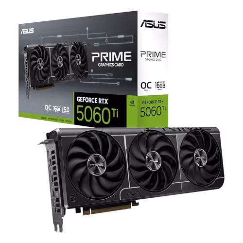 ASUS PRIME GeForce RTX 5060 Ti 16GB GDDR7 OC DDR7