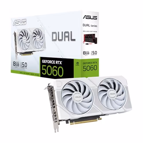 ASUS Dual GeForce RTX 5060 White Edition 8GB GDDR7