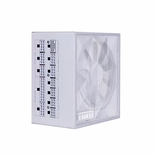 Lian Li SX Platinum 1000W SXP Compact ATX Form Factor Power Supply w/ 12V-2x6 Cable - ATX 3.1 & PCIE 5.1 Compliant - 140mm Fan - Full Modular - 10 Year Warranty - White (SX1000P.W)