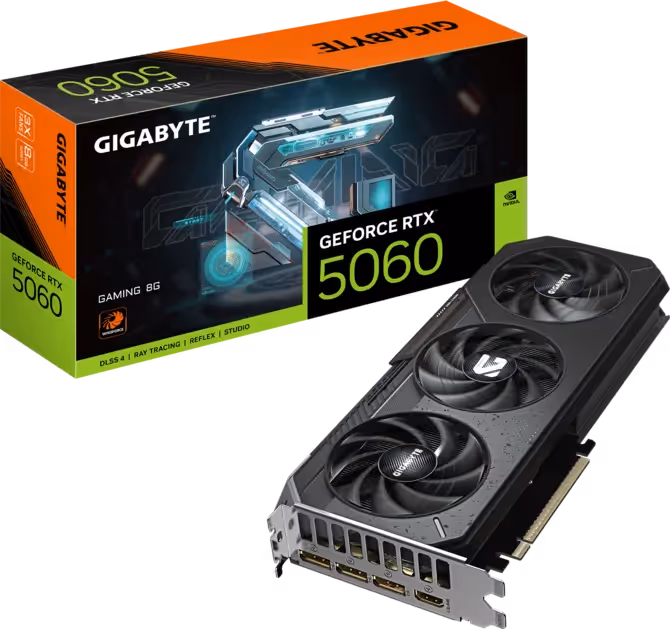 GIGABYTE GeForce RTX 5060 8G GAMING GDDR7