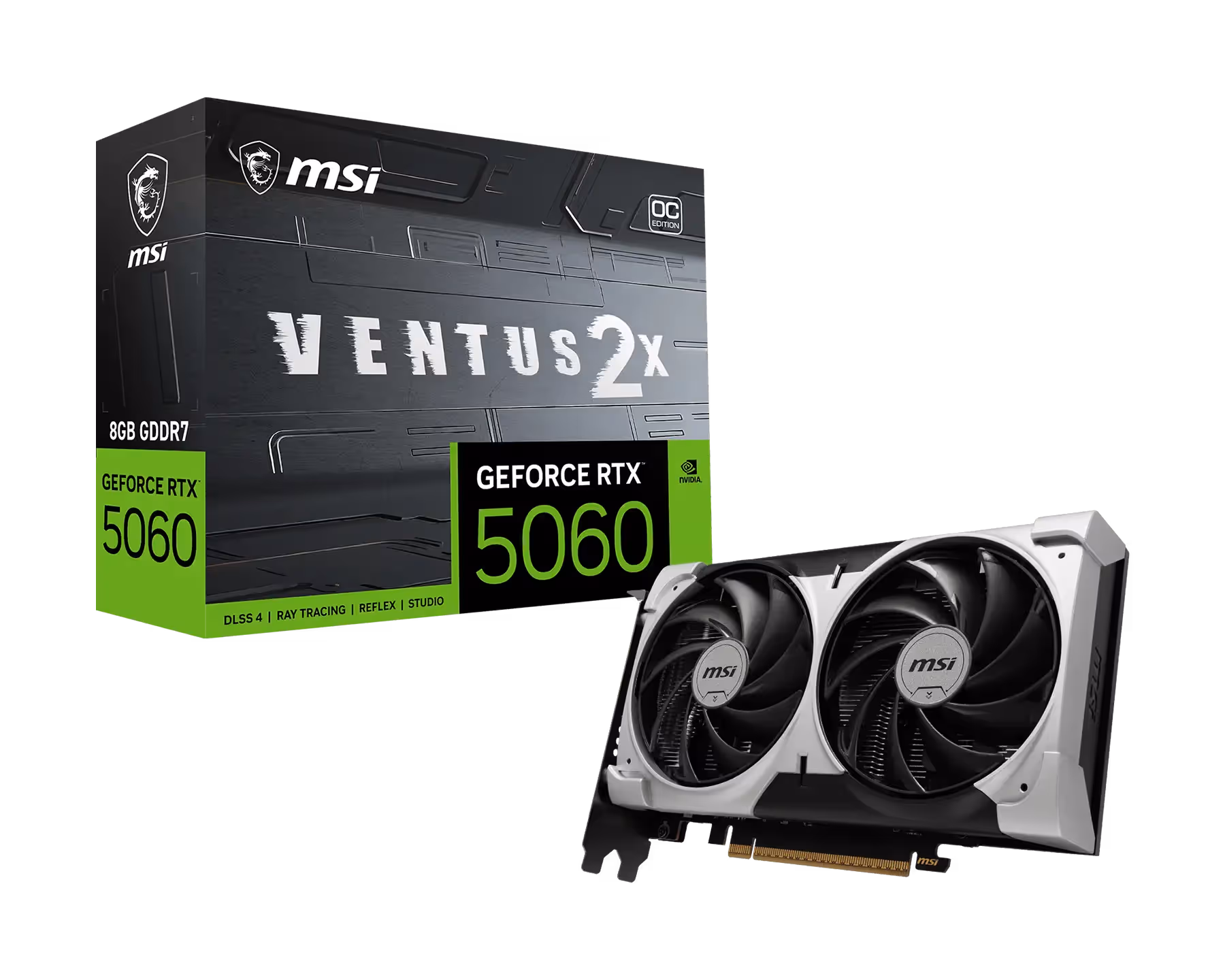 MSI GeForce RTX 5060 8G VENTUS 2X OC V1 GDDR7