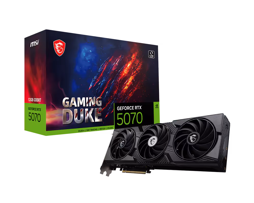 MSI GeForce RTX™ 5070 12G GAMING DUKE 3X