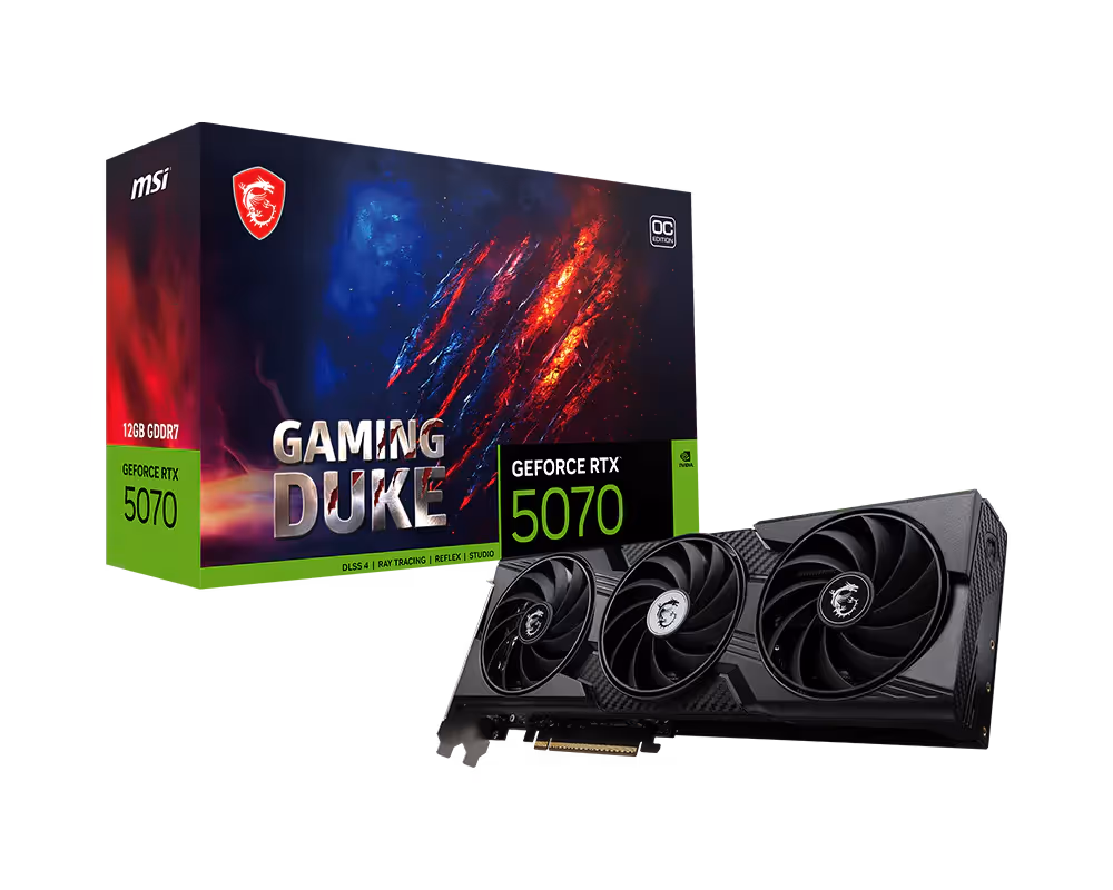 MSI GeForce RTX™ 5070 12G GAMING DUKE 3X OC