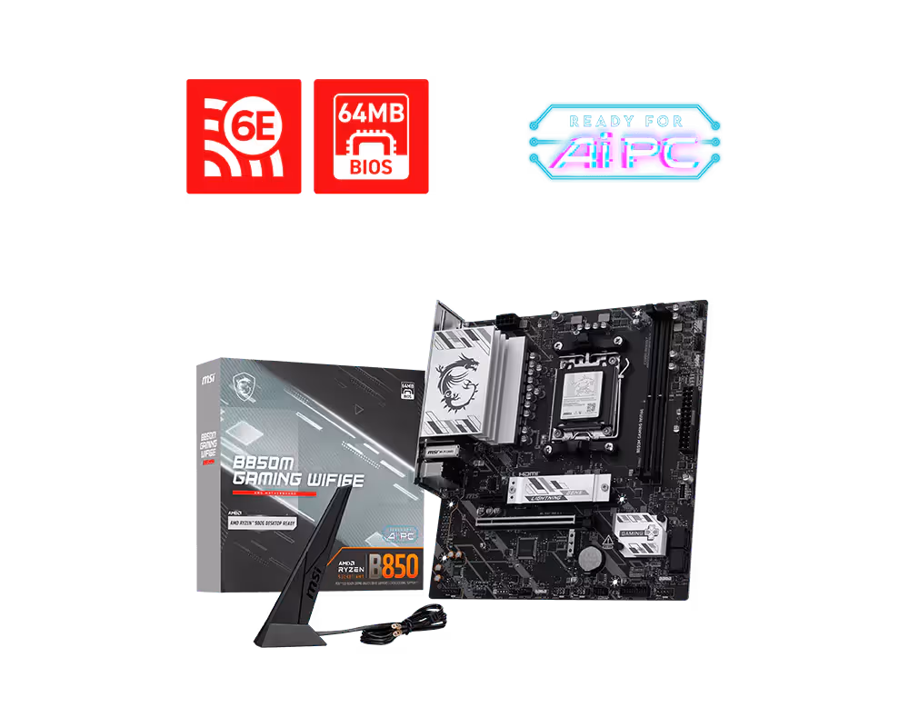 MSI B850M GAMING WIFI6E