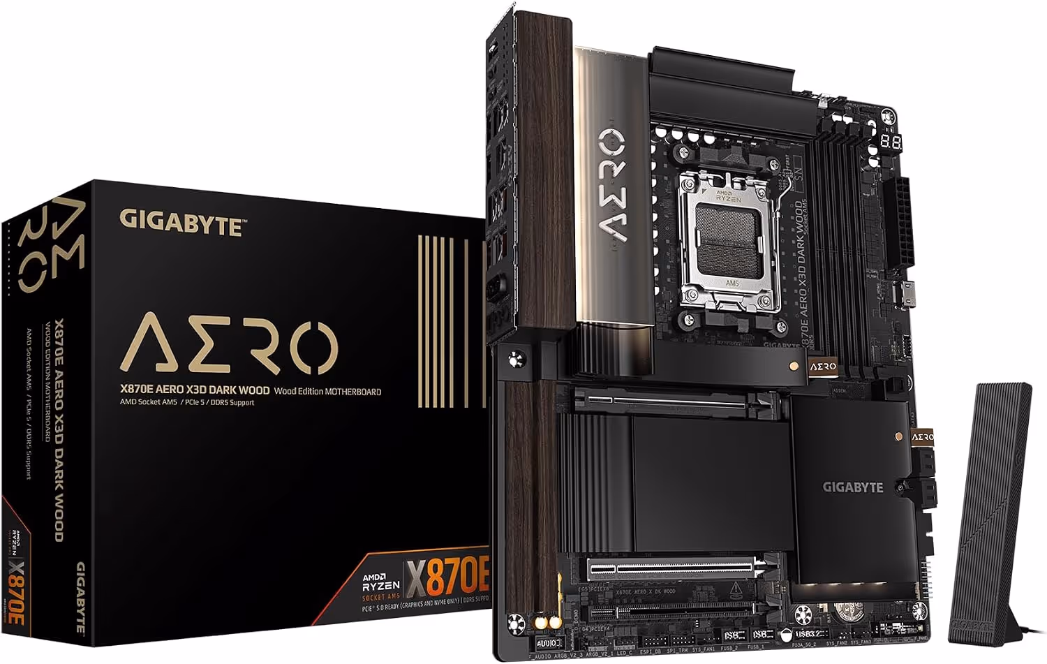 GIGABYTE X870E AERO X3D DARK WOOD AM5 DDR5 ATX
