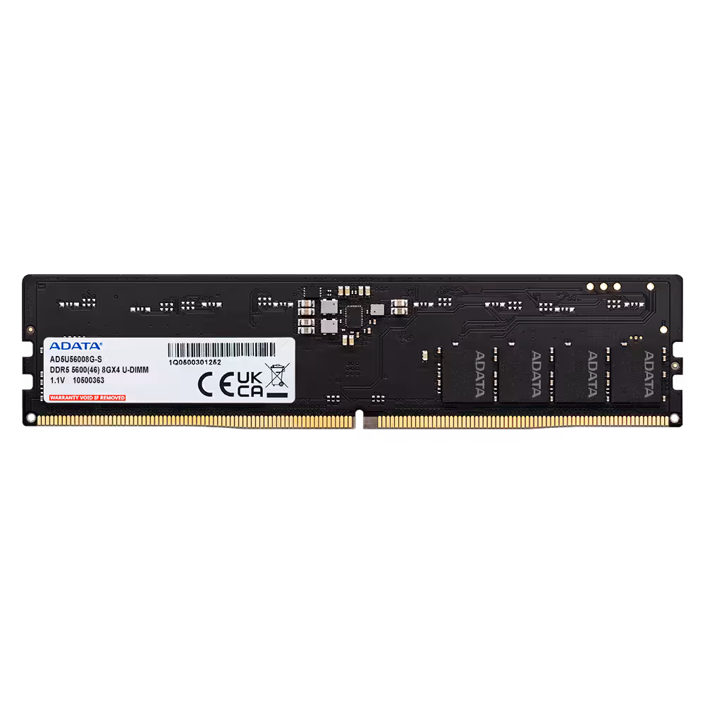 Adata DDR5-5600 U-DIMM 8GB (1x8 GB) CL46 Black
