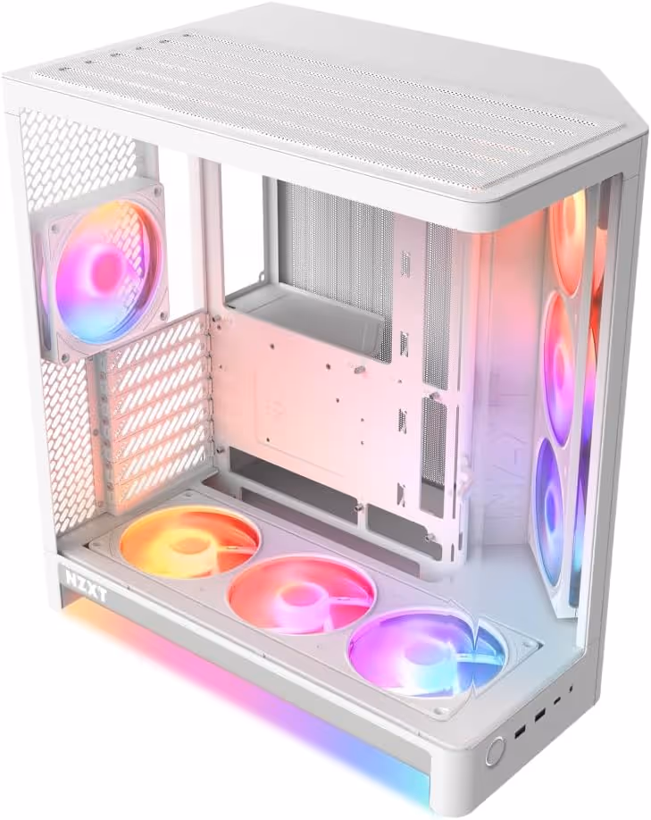 NZXT H6 RGB+ (2026) ATX Mid Tower White Tempered Glass
